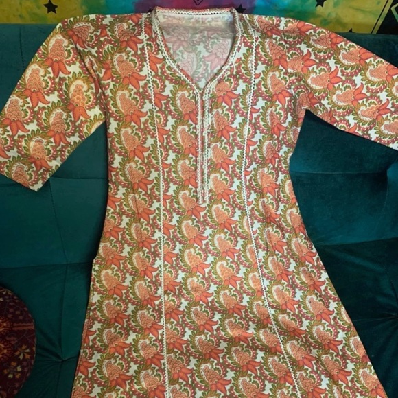 Indian cotton Kurta kameez - Picture 1 of 6